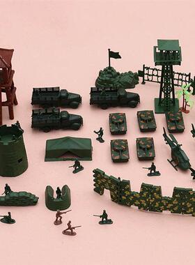 Military Toy Model Action Figure Plastic Soldiers Army Men F