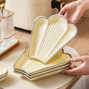 圆形拼陶瓷菜盘盘子套装 圆桌家团用海鲜餐盘盘餐组合碗碟套盘BRE