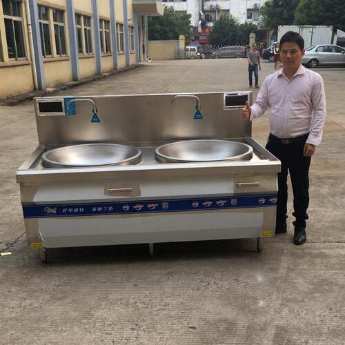 商用大锅灶学校食堂电磁灶德国机芯电磁大锅灶全铜线圈电炒锅