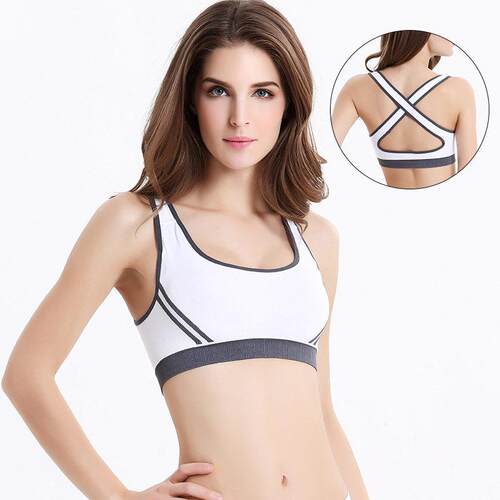 Women Fitness Yoga Bra Push up Sport Bra Cross Back Vest胸罩
