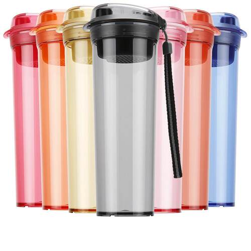 特百惠水杯子600ml晶彩MAX大容量女学生运动夏天杯子可携式塑料正