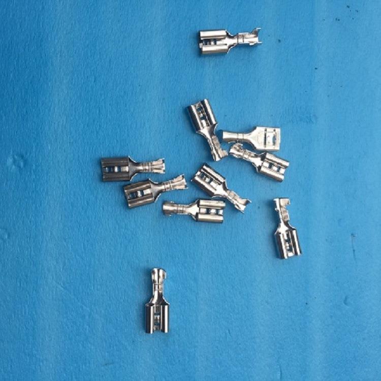 厂家直销 DJ622-6.3 出口端子 铜镀锡 6.3插簧 250端子 厚度0.3MM
