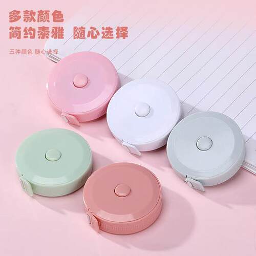 Plastic mini retractable tape measure for measuring bust, wa