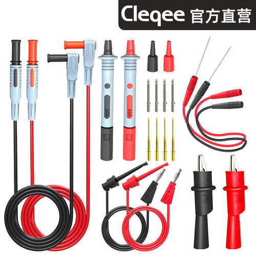 测试多功能测试替换带可纯铜套件特探针套件线尖万用表镀金线笔针