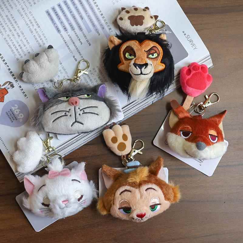 路西法玛丽猫毛绒挂件钥匙扣可爱猫咪爪爪书包挂饰卡通玩偶公仔