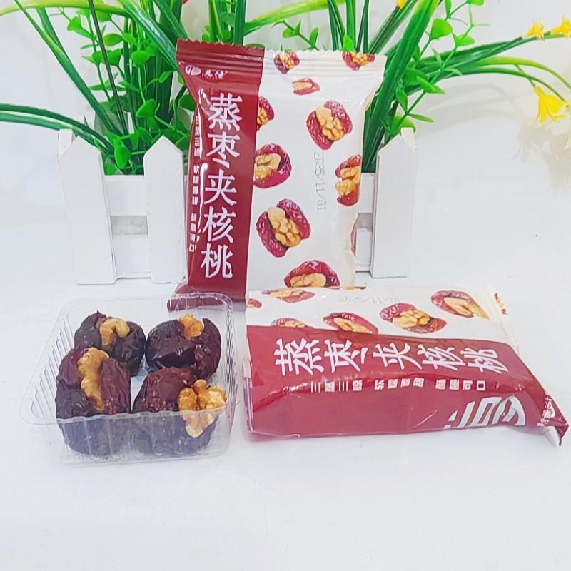 天淳蒸枣夹核桃三蒸三晒灰枣夹核桃小包装健康营养儿童孕妇零食品