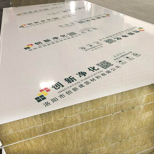 隔墙吊顶彩钢夹芯板无尘净化车间岩棉洁净板硅岩硫氧镁板隔断厂房