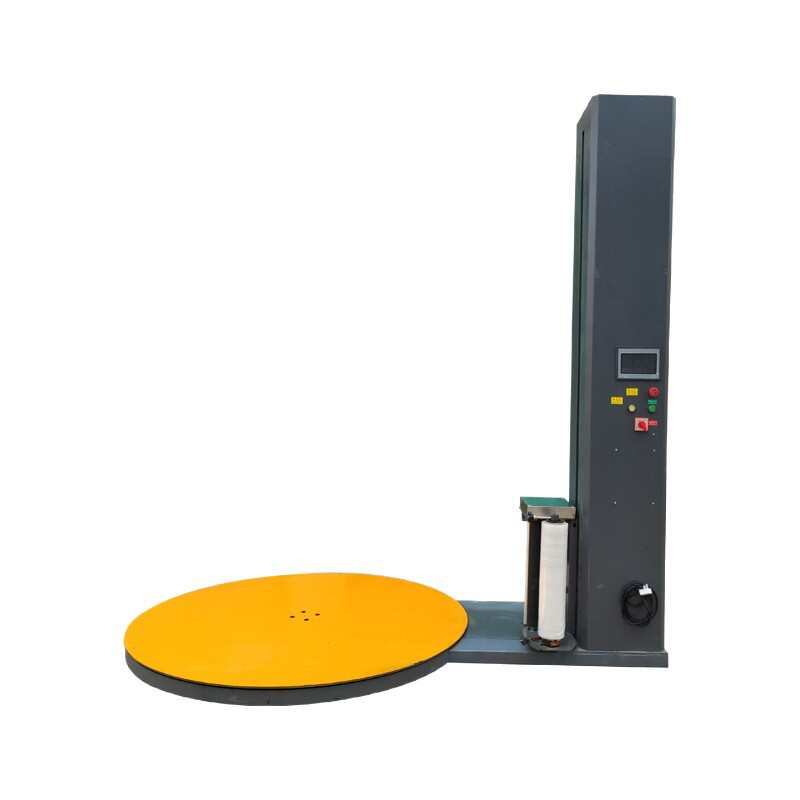 全自动缠绕膜打包机工业用薄膜预拉伸缠绕机工业托盘转盘包裹机