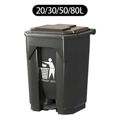 Step on Trash Can Garbage Container Simple with Lid for