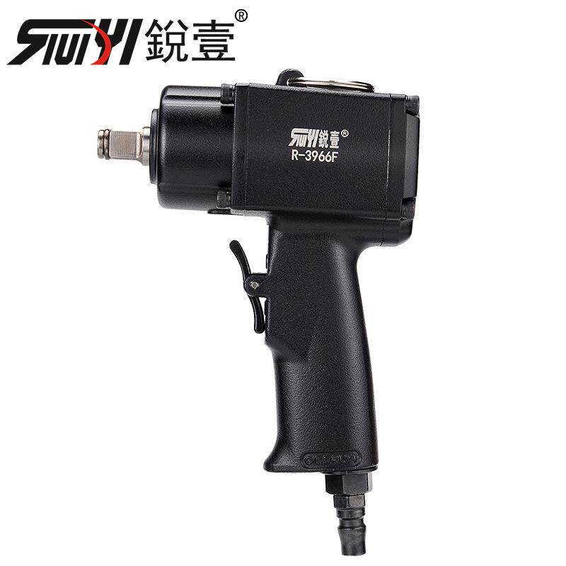 锐壹R-3966F迷你短轴风扳大扭力1/2工业级气动扳手轻型小风炮装配