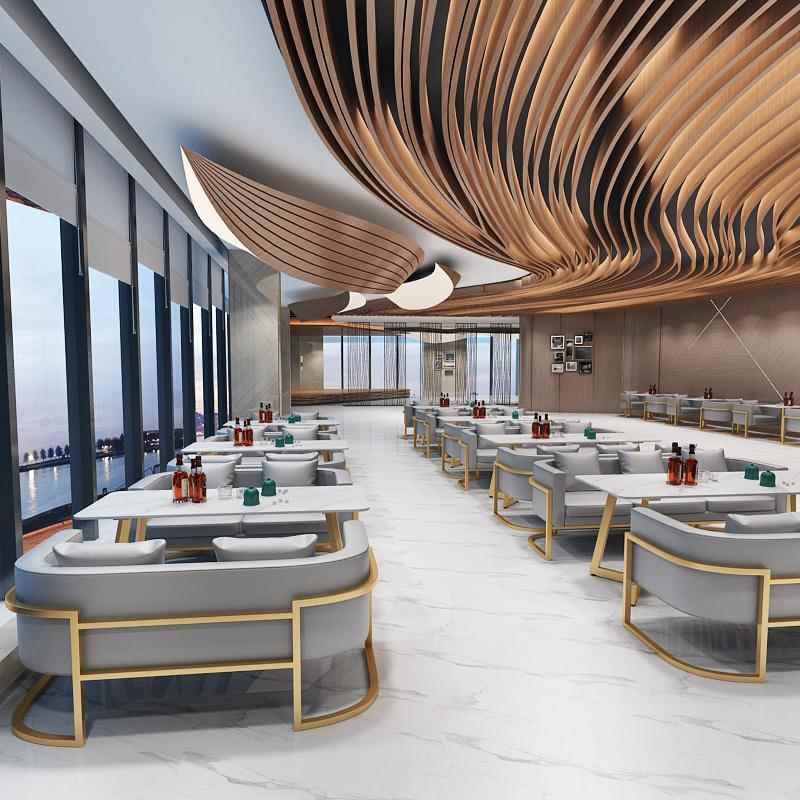北欧咖啡厅奶茶店桌椅休闲洽谈茶楼音乐餐吧商用西餐厅卡座沙发
