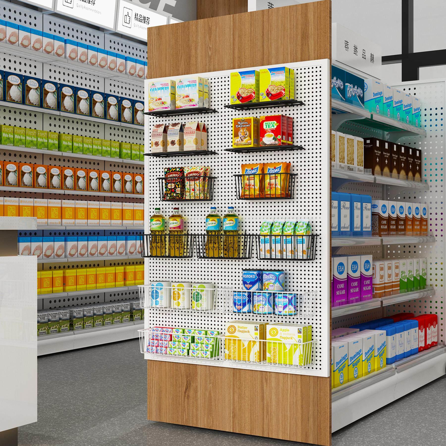 洞洞板置物架配件饰品五金工具货架超市挂板厨房收纳墙上墙展示架