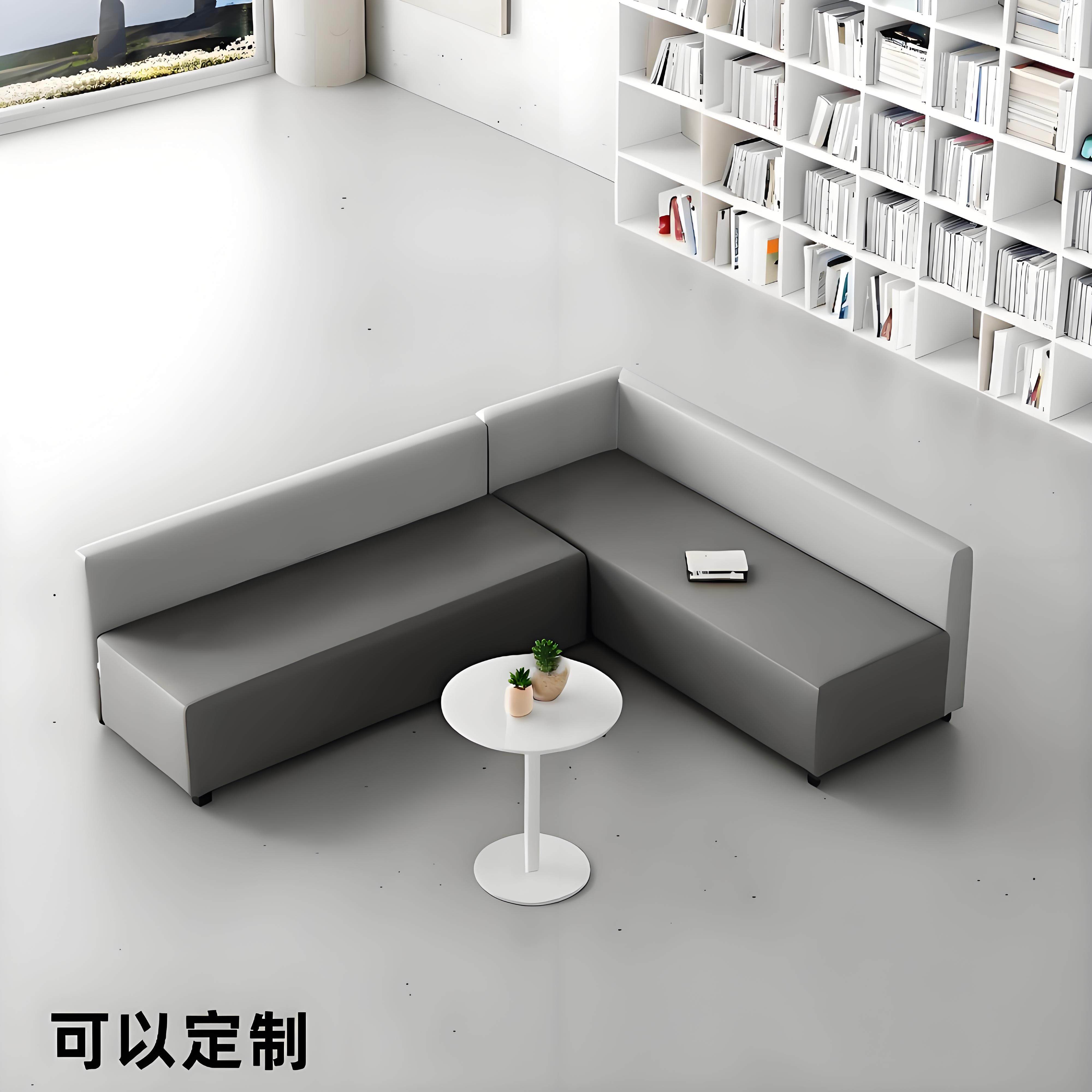 转角沙发小户l型客厅家用拐直角休息区休闲 接待卡座小沙发办公室