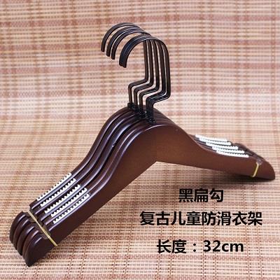 高档服装店架覆古实木衣成人儿童木制防滑衣架，裤子和架，，木制