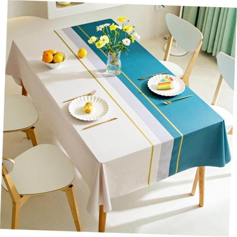 Waterproof Tablecloth Dining Table Cover Cloth Decor Plaid
