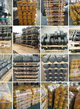 链挖掘机底拖盘LBG配件四轮一带现代R200轮支重轮轮条引导齿圈挖