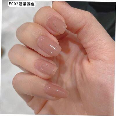 24Pcs Transparent White French Tips Press On Nails False Nai