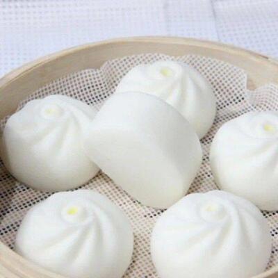 Non-Stick White Silicone Silicone Bamboo Steamer Baking Mat