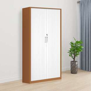 481柜收 卷门柜钢资制文件铁柜办公室推拉门带锁档案柜皮室料Hfd