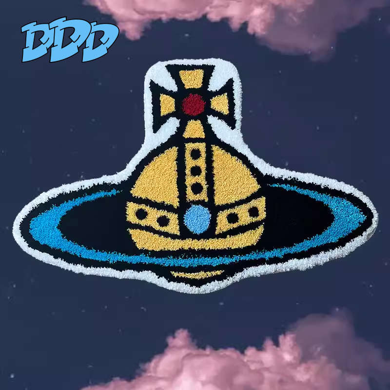 DDD 西太后土星植绒地毯异形薇薇安卧室地垫浴室防滑吸水垫客厅毯