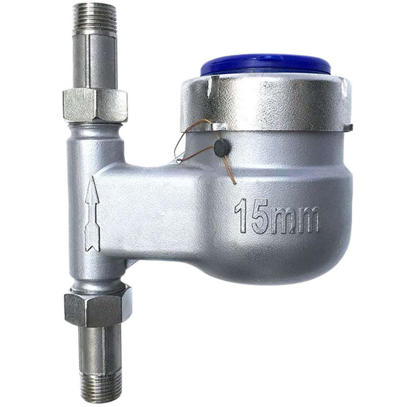 304全不锈钢立式冷水表旋翼式竖装家用工业不锈钢水表4分6分1寸15