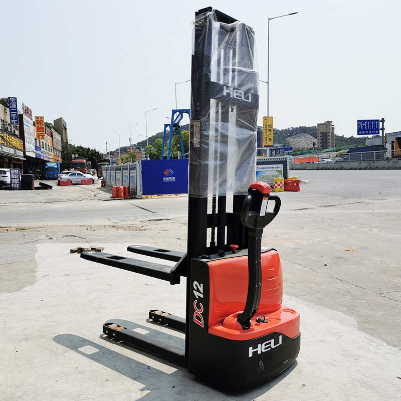 合力步行式全电动堆高车电动液压升降车 液压托盘堆垛机电动叉车