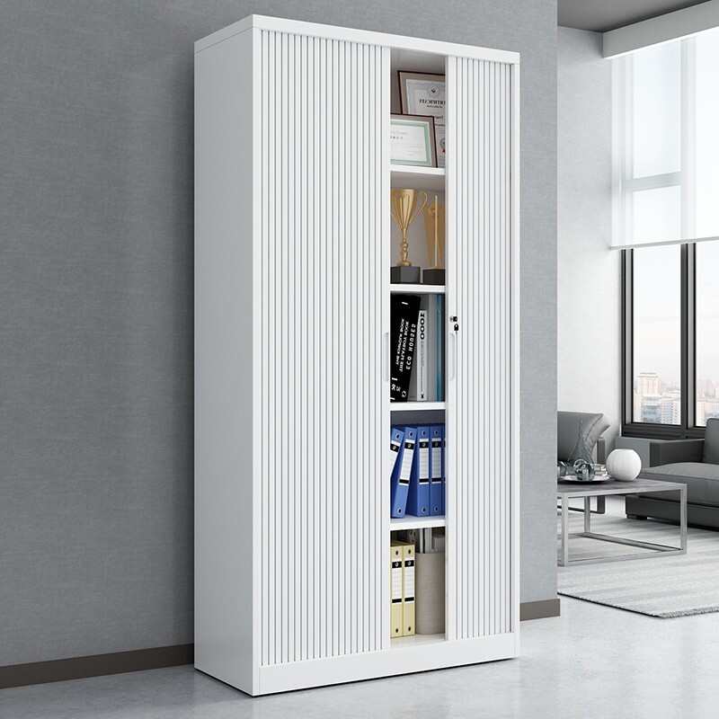 文件柜文件柜柜办公钢制带档案资料铁皮书柜 铁皮柜 储物柜卷门锁