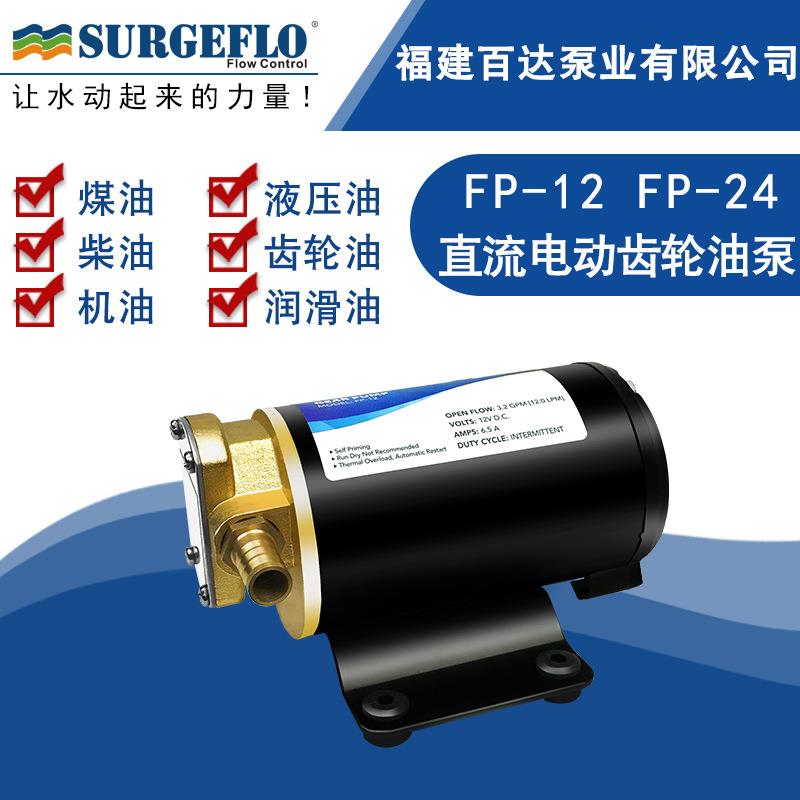FP-12直流电动齿轮油泵小型柴油泵微小型机油泵润滑油自吸抽油泵