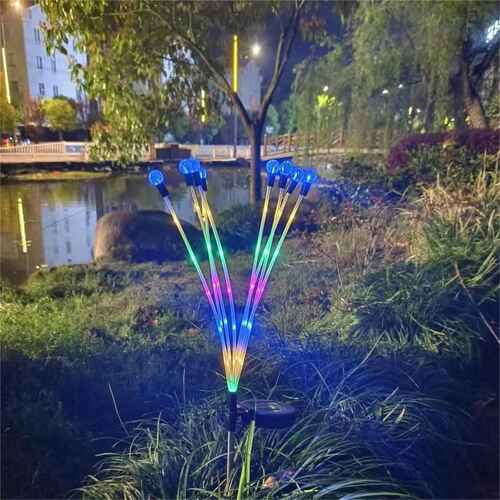 一四星萤火虫户外草坪爆灯太阳能新款托园摇摆灯灯花太阳能装饰灯