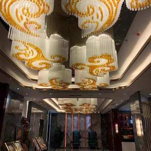 酒店大堂展厅祥云水晶吸顶灯宴会厅宾馆会所别墅样板间水晶吊灯具