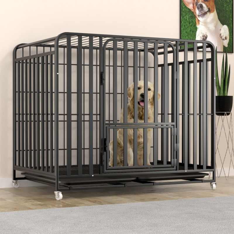 笼加粗牧德毛边大型犬笼子狗狗金犬室内牧中型拉布拉多狗厕所笼子