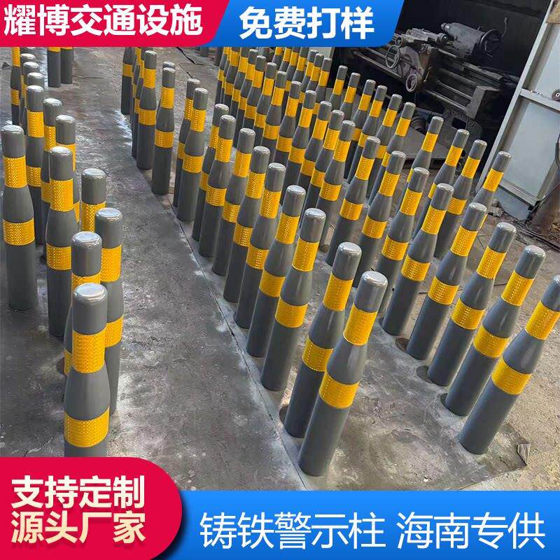 铸铁警示柱道路停车场隔离桩防撞止车柱罗马柱河道铸铁炼条立柱