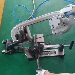 FDJ 10手持切割钢轨环链锚杆防爆 220型气动线锯矿用风动带锯JQD