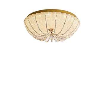 轻奢法式 护眼灯南瓜珍珠房间吸顶灯卧室书房玻璃护眼中山灯具