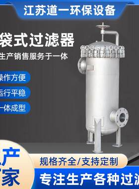 多袋式污水处理化工过滤器精密循环过虑设备不锈钢袋式过滤器厂家