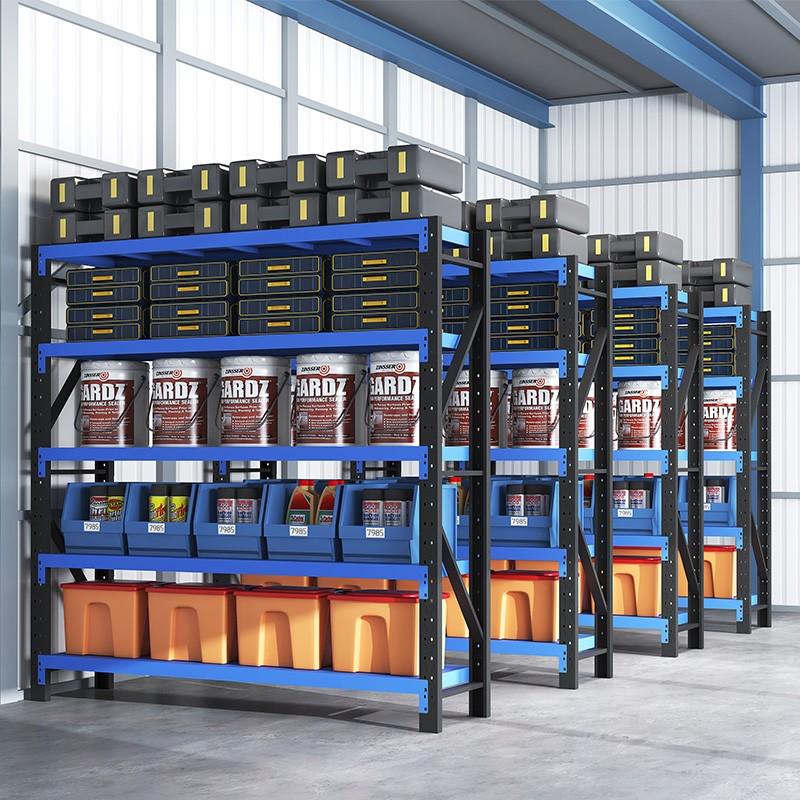 仓储货架置物架多层重型仓库地下室角钢储物架车库杂物间收纳架子