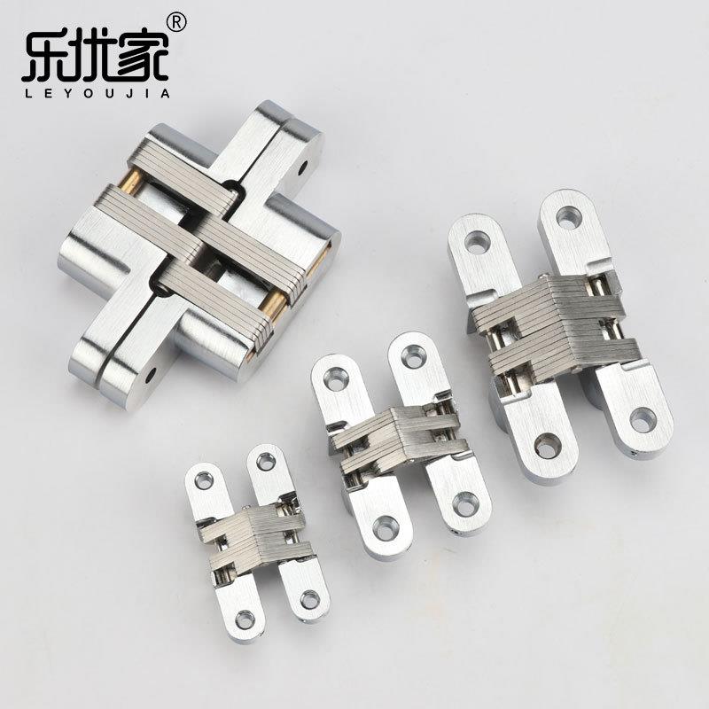 不字佐致（收锈钢十门铰链锌合金三维可调铰节暗链木门合页隐藏式