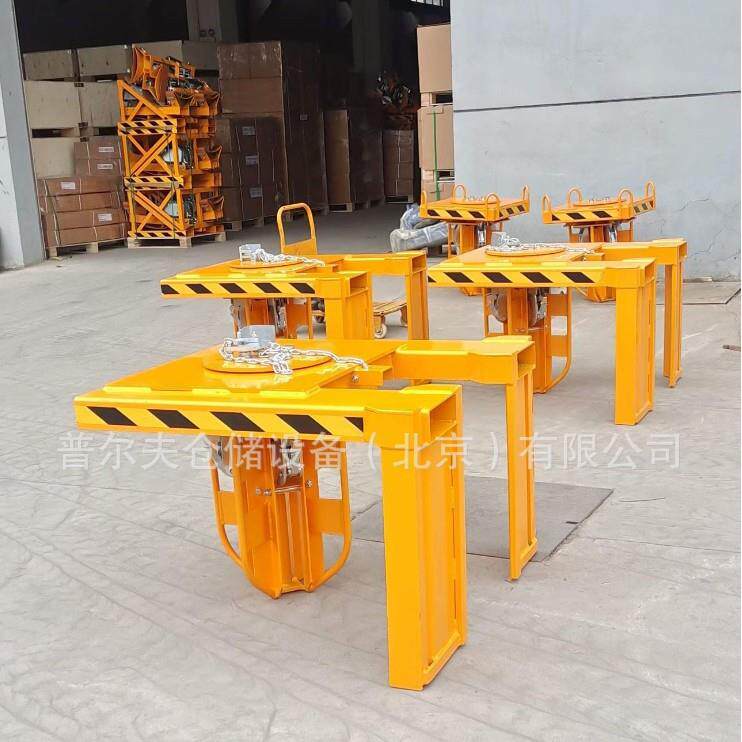 四油桶夹具叉车用4桶吊具重型2吨卸桶器四鹰嘴铁塑吊桶夹抓钩装卸