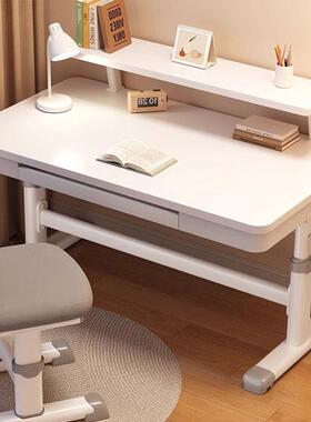 2025桌儿童学桌学习生LCL家用用写字桌写作业专升书降大白桌椅子