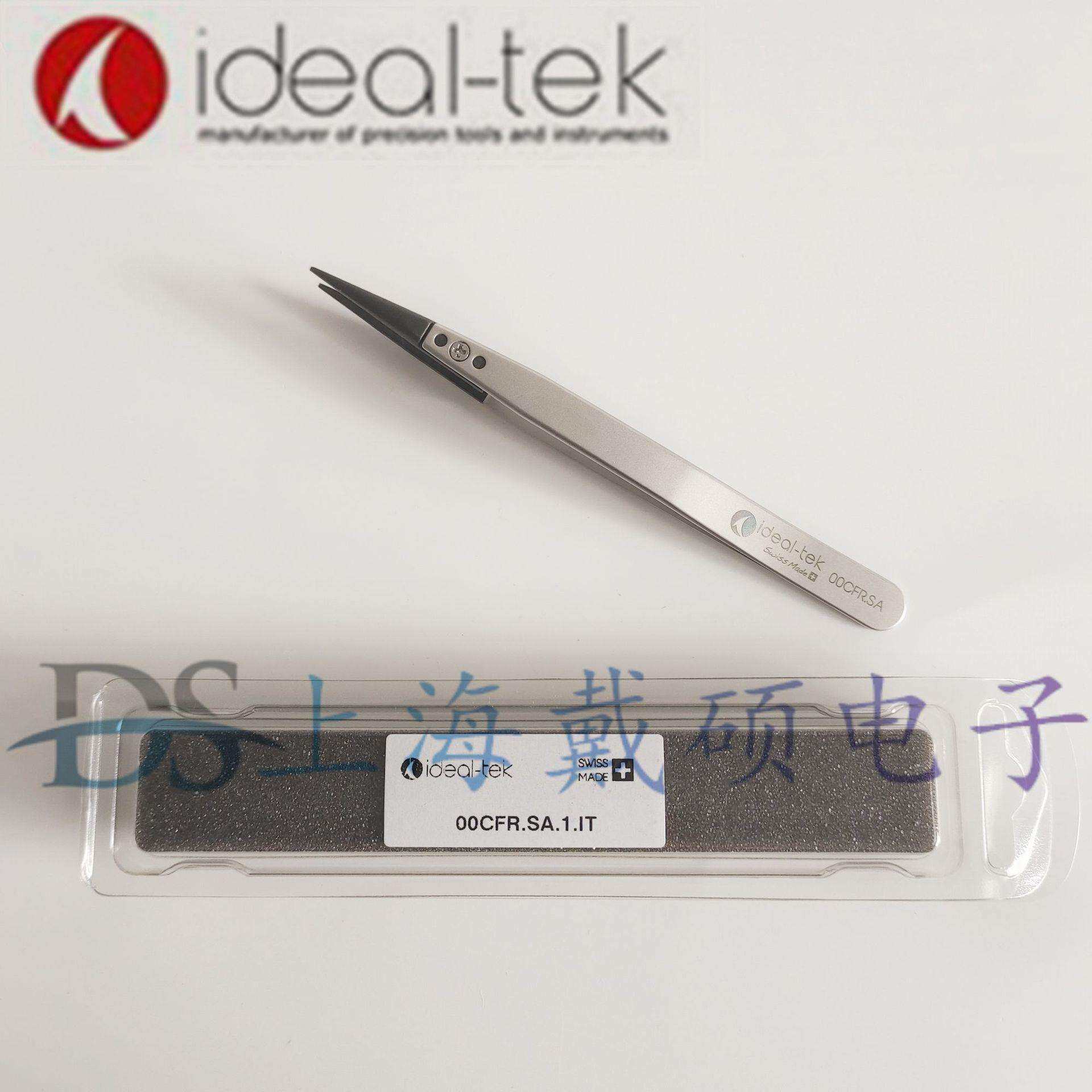 瑞士 ideal-tek 00CFR.SA 炭纤维头镊子 手柄为防磁不锈钢