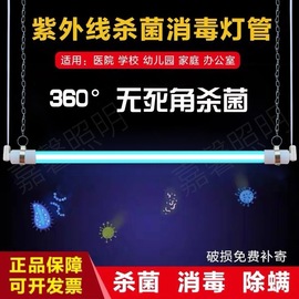 360度吊挂式紫外线杀菌灯，养殖场幼儿园学校医院，石英臭氧消毒灯管