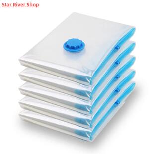 Storage Bag Vacuum Clo Organizer Transparent Home Convenient
