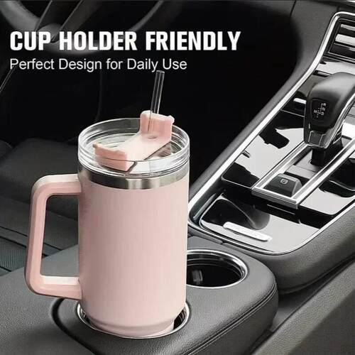 40oz 1200ML High Quality Insulated Tumbler with Handle Straw