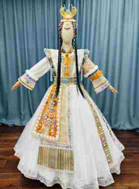 高档新款儿童演出族独服唱演服藏长长的雅鲁藏布江黄河哈拉表玛卓