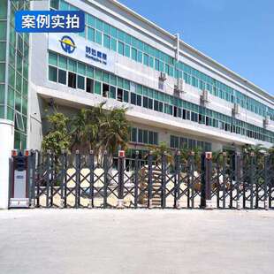启功铝金合电动缩门遥控伸缩电动大启功门门学校小区无轨伸伸缩的