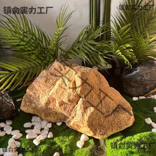 PU泡沫黄色石头楼梯下造景沙漠悬浮石假山岩石拍摄道具麦太保