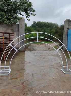 婚庆铁艺支道具户架外内撑架舞IEI台背景室桁立体半圆形双层大型