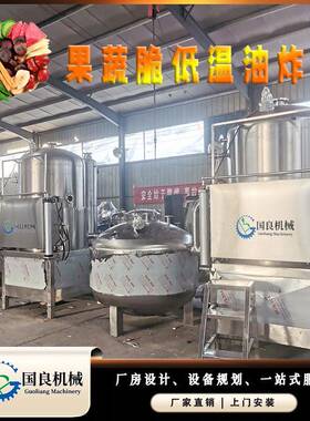 油炸果蔬脆机器香菇萝卜深加工设备香蕉脆片全自动低温油炸设备