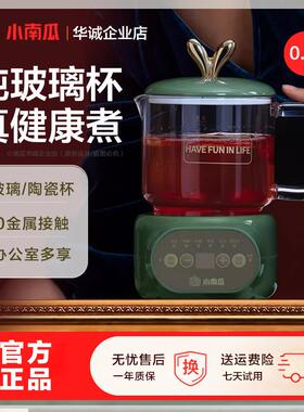 小南瓜纯玻璃烧水杯办公室女士养生电炖杯子迷你小陶瓷炖煮花茶壶