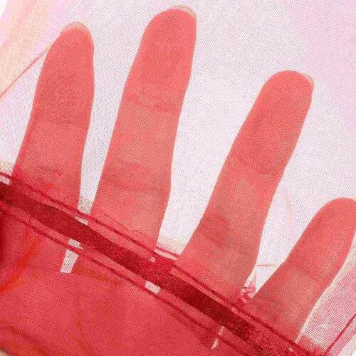 10pcs Sheer Organza Bottle Cover Wrap Gift Bags ( Red)